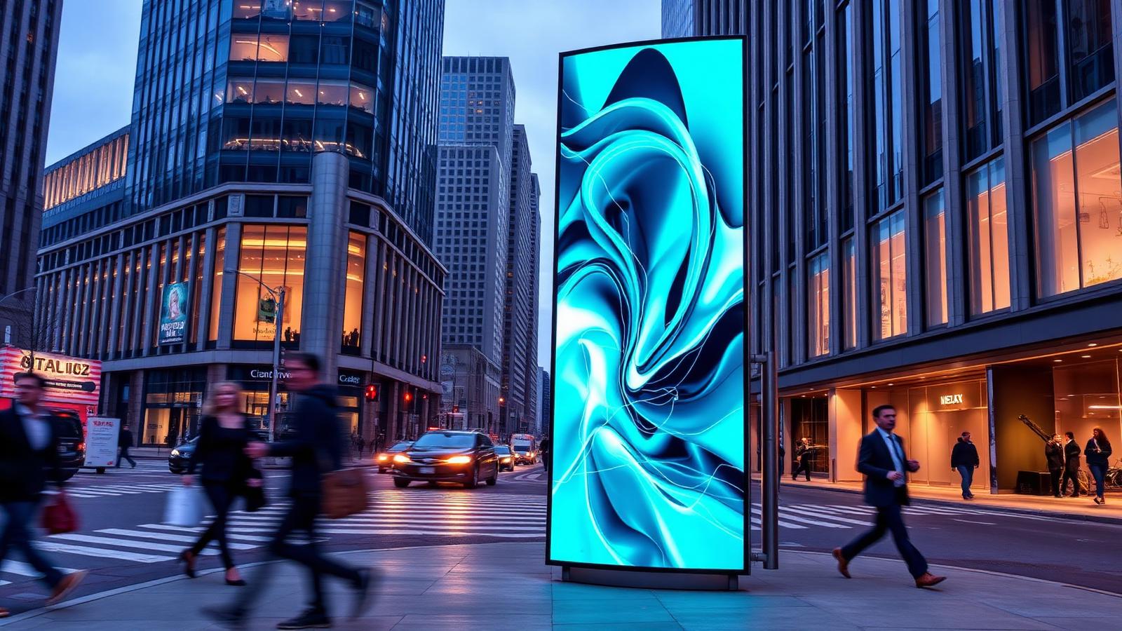 Tótem digital outdoor instalado en la vía pública